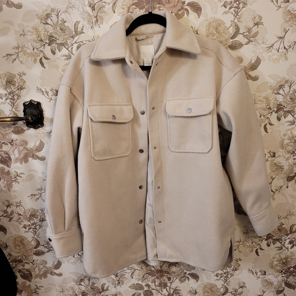 H&M felted shirt jacket - size XS - Picture 1 of 4